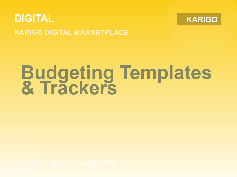 Budgeting Templates & Trackers