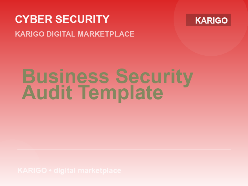 Business Security Audit Template
