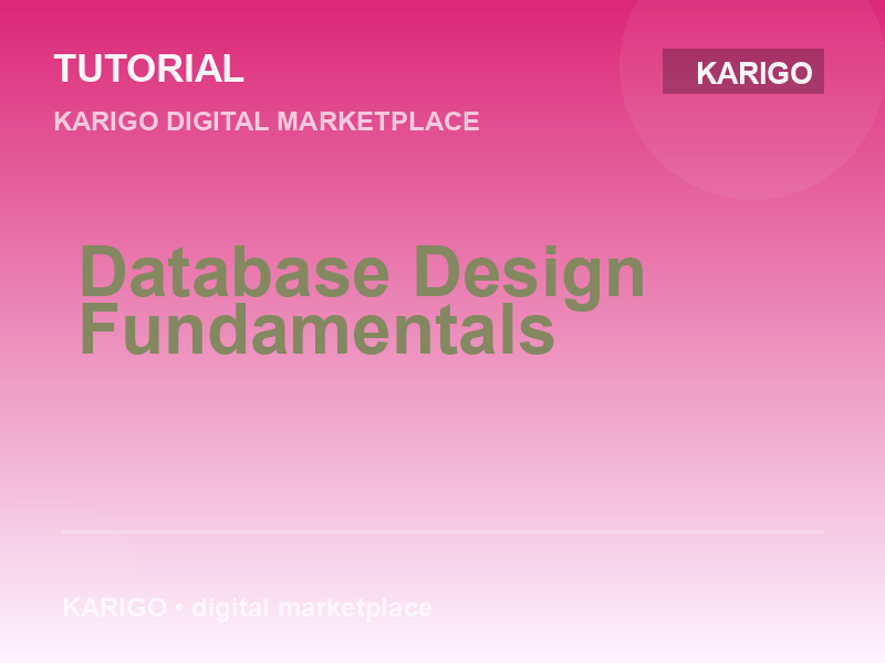 Database Design Fundamentals