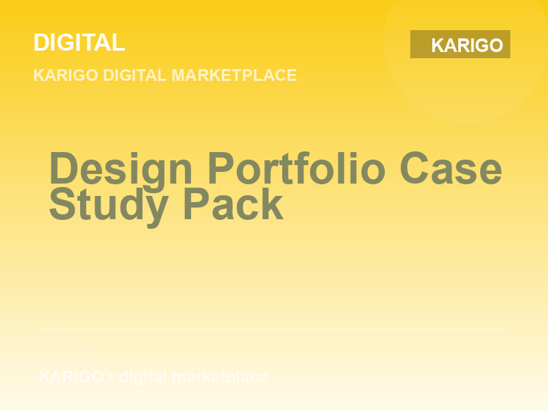 Design Portfolio Case Study Pack