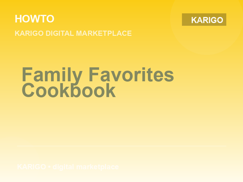 Family Favorites Cookbook