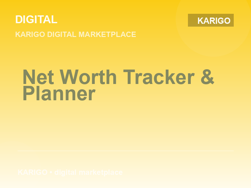 Net Worth Tracker & Planner