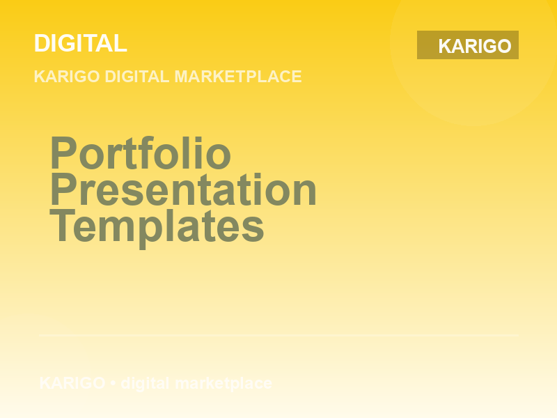 Portfolio Presentation Templates