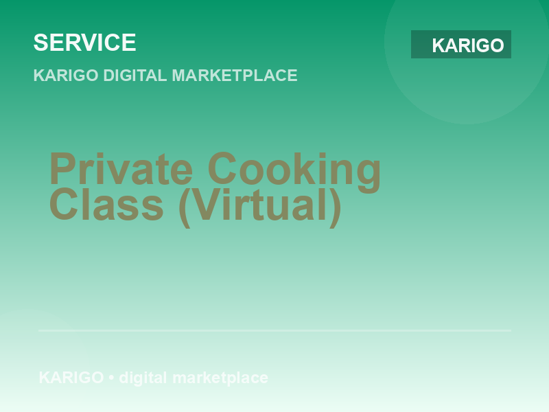 Private Cooking Class (Virtual)