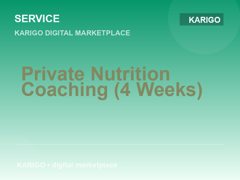 Private Nutrition Coaching (4 Weeks)
