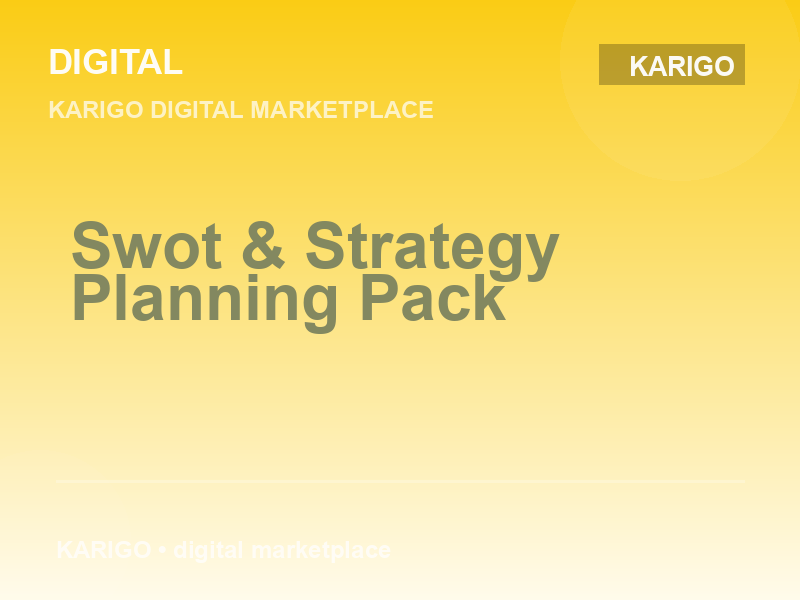 Swot & Strategy Planning Pack